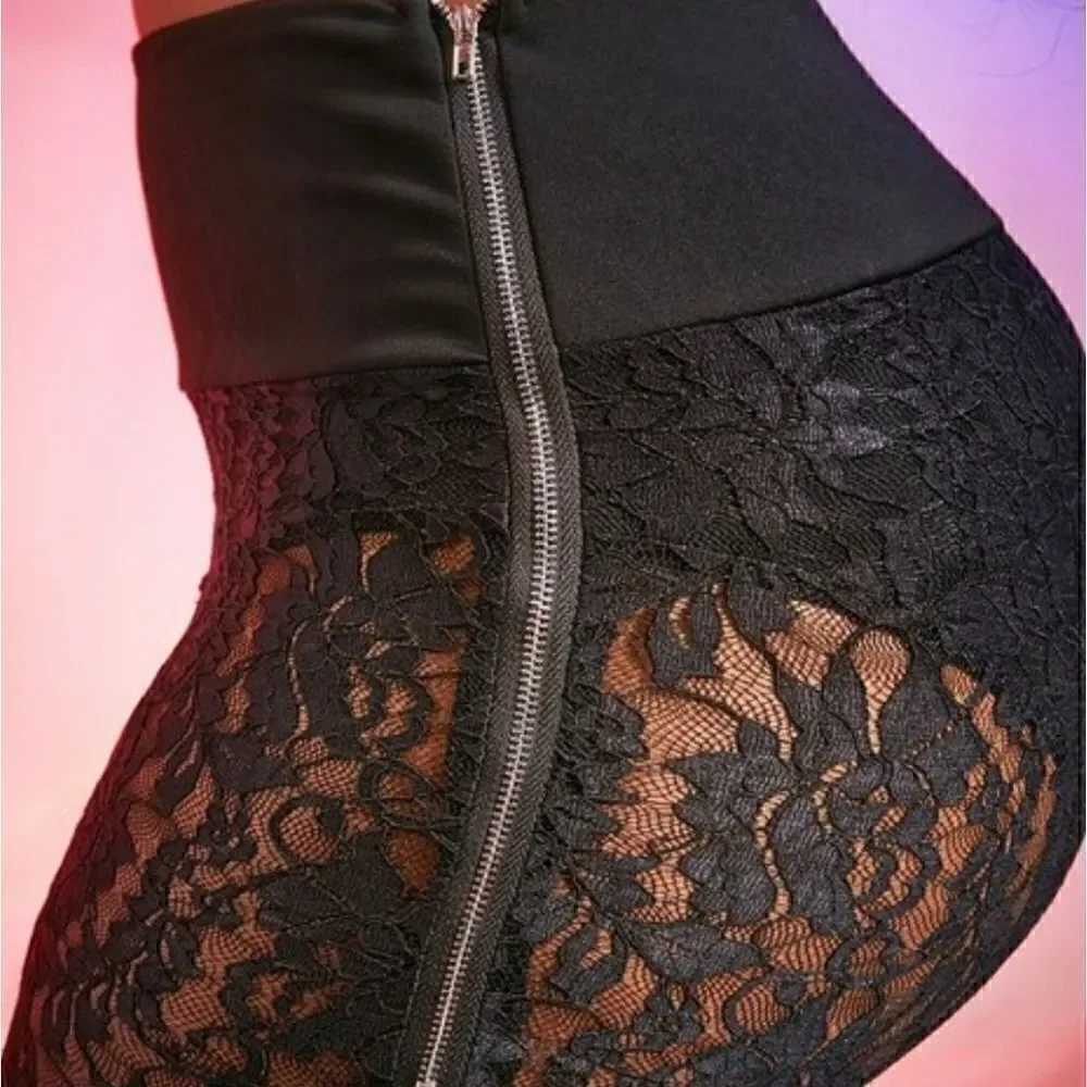Sexy Lace See Through Shorts sz Medium